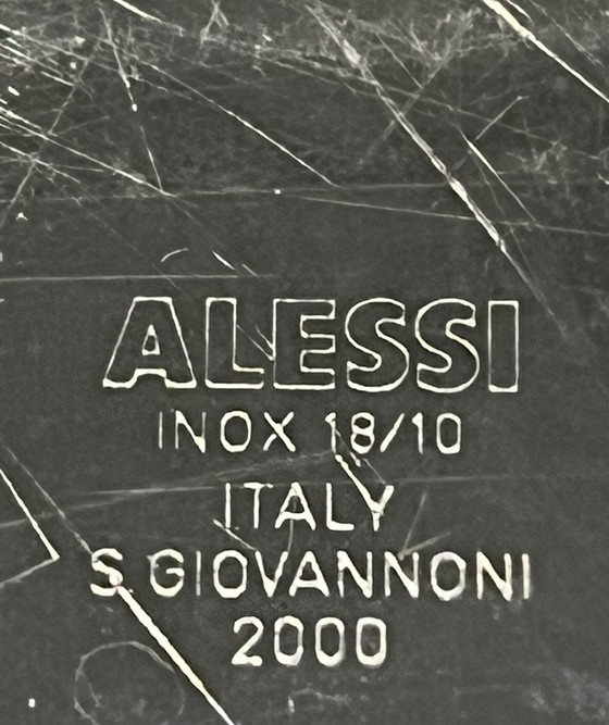Image 1 of Plato de servir, bandeja de Alessi, acero inoxidable