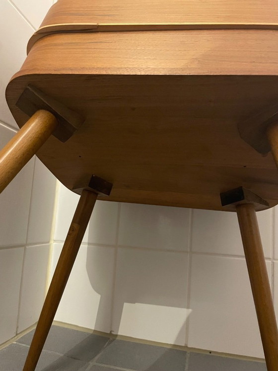 Image 1 of Teakhouten Naaikastje. Mid-Century, Scandinavisch Design. Unieke Tijdcapsule uit deze tijd door de Oorspronkelijke Inhoud 