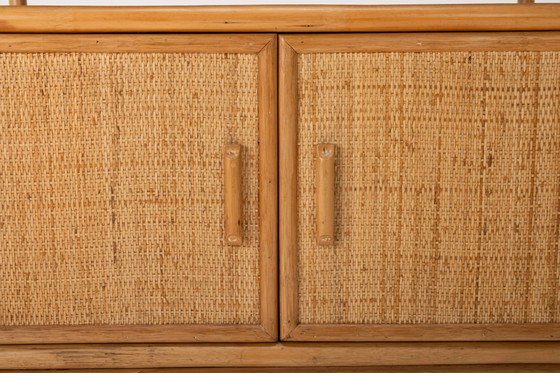 Bamboo cabinet sideboard – Storage cabinet, Rattan, Vintage (photo 5 of 9)