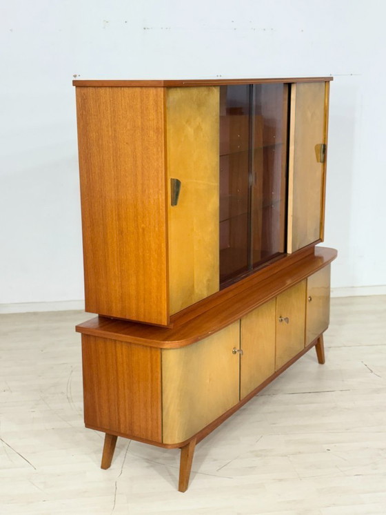 Image 1 of Beautiful vintage highboard / bar cabinet / sideboard / china cabinet