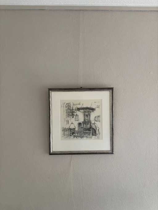 1 X drawing Anton Pieck