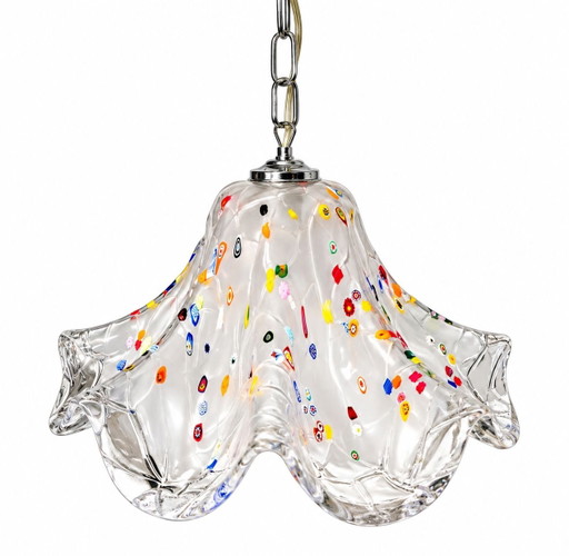 Lampada a sospensione Vintage Murano Millefiori - Sylcom Italia - Anni '70/'80