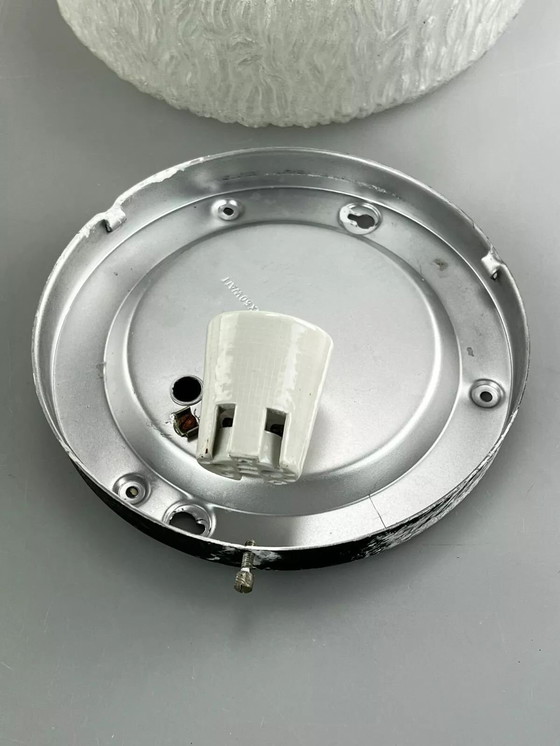 Image 1 of 60er 70er Jahre Lampe Leuchte Plafoniere Flush Mount Glas Space Age Design 70s