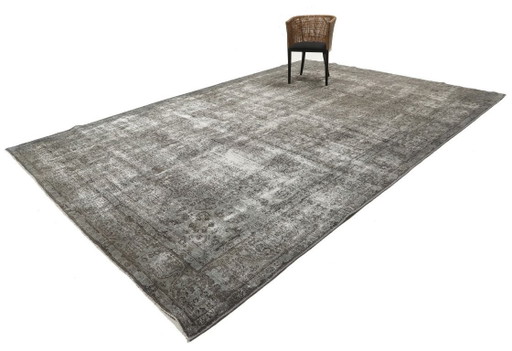 Hand-knotted vintage art rug 440x297