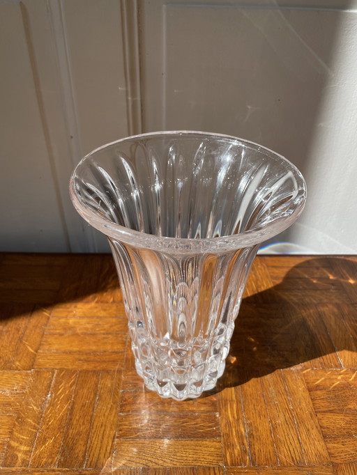 Vase tulipe en cristal 