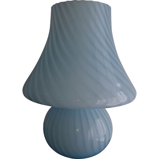 Vintage murano mushroom swirl lamp, 1970
