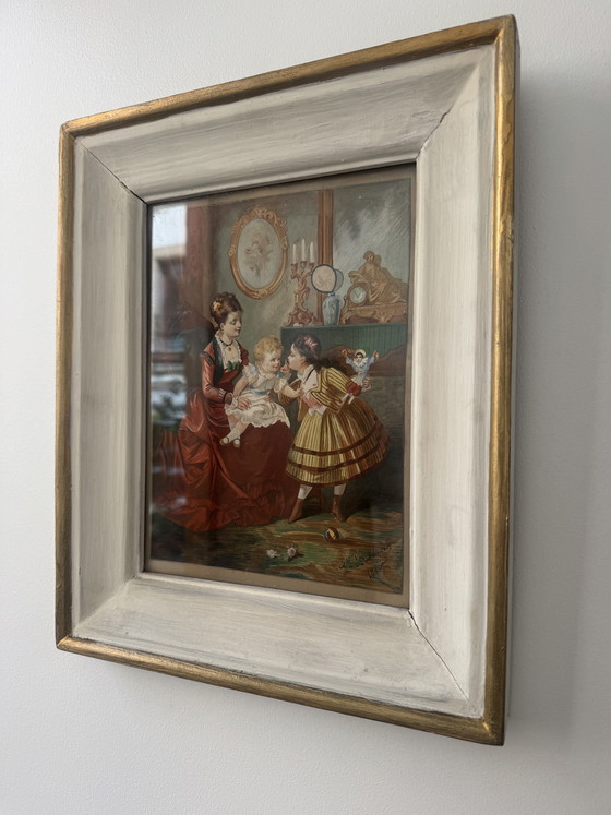 Image 1 of Gouache sur papier ancienne