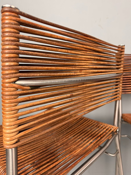 Image 1 of Tito Agnoli – Ensemble de quatre tabourets de bar « Miss B », Italie, 1997