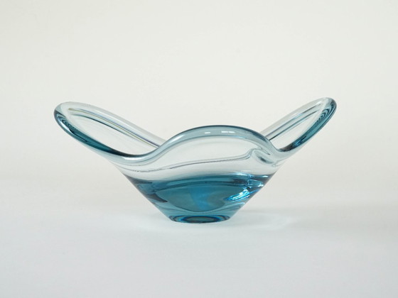 Image 1 of Glazen schaal, Deens ontwerp, jaren 60, fabrikant: Holmegaard