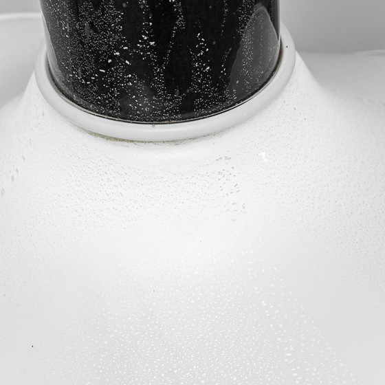 Image 1 of LAMPADA A SOSPENSIONE VINTAGE IN VETRO E METALLO – ANTIQUARIATO MODERNO ANNI '70