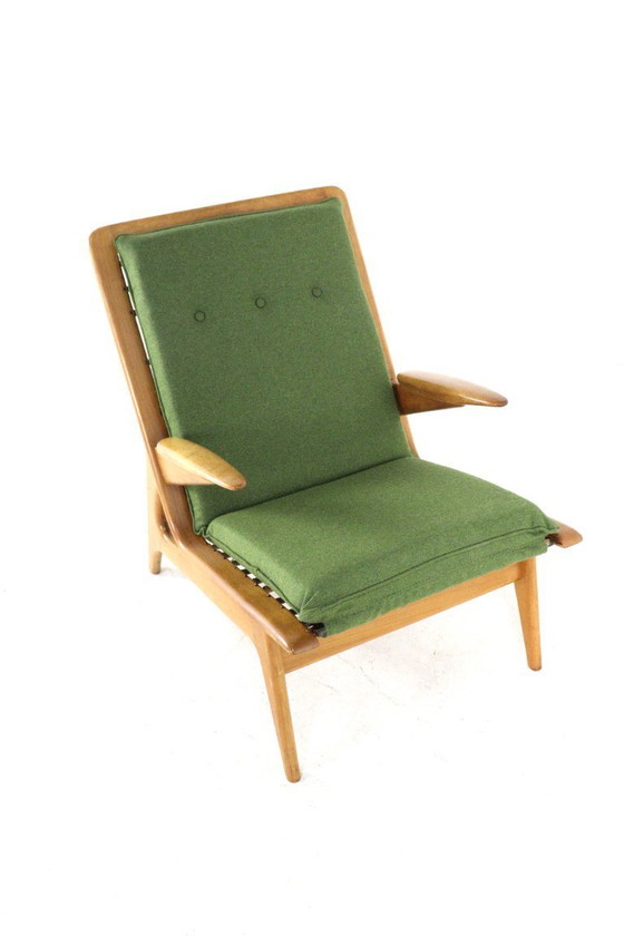 Image 1 of Fauteuil vintage de style Rob Parry, récemment retapissé