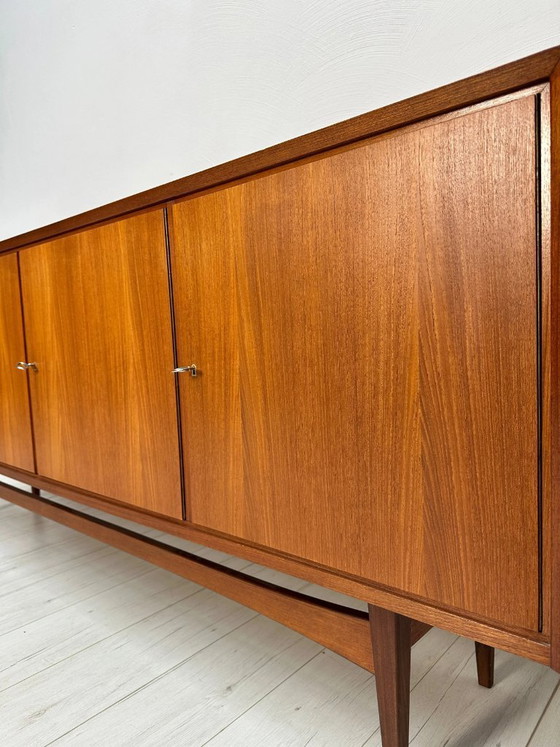 Image 1 of Vintage Large Teak Sideboard, Mid-Century Modern Scandinavian Design, 1960s