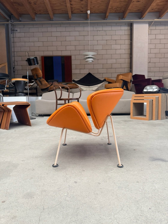 Artifort Orange Slice Junior, Pierre Paulin, Sedie e poltrone, Skai, Metallo, Arancione, Modern (foto 5 di 8)