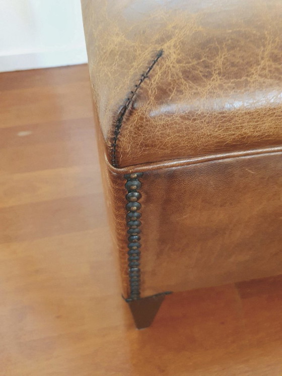 Image 1 of Leather Hocker (rectangular)