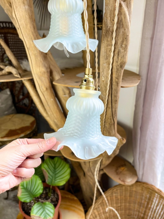 Coppia di lampade portatili Tulip vintage personalizzabili – Illuminazione, Metal, Brass, Art Deco (photo 2 of 11)