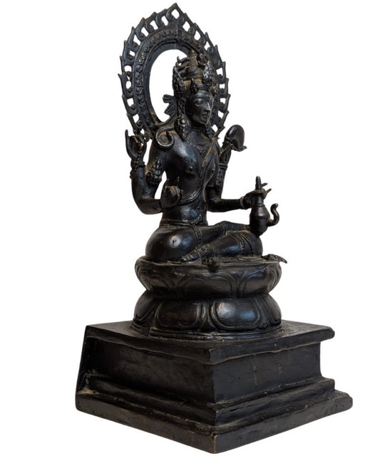 Avalokiteshvara en bronze antique – Tibet ou Népal, XVIIIe-XIXe siècle