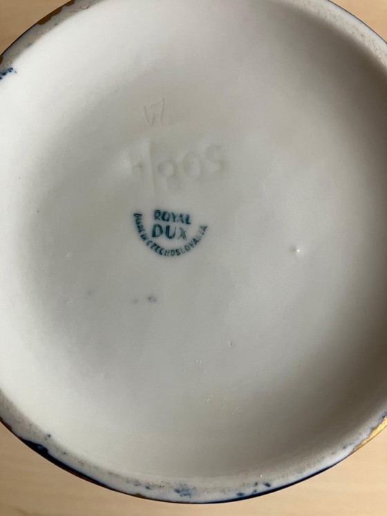 Image 1 of vintage Royal Dux vaas van porselein 