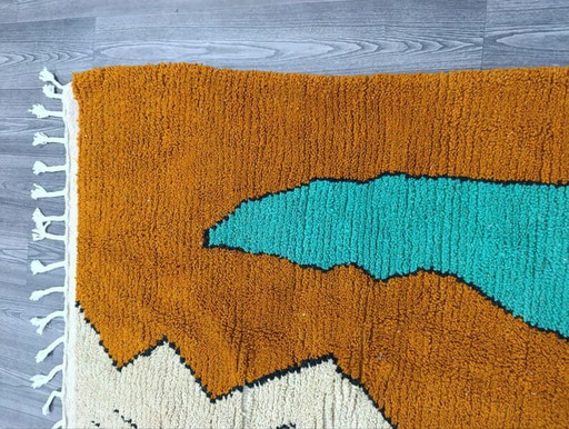 Handmade Natural Wool Rug, Size 150/250 cm