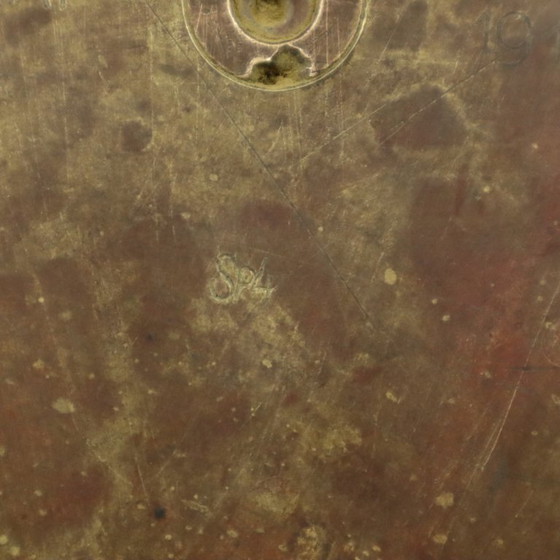 Unieke Obus Paraplubak XL Trench Art 1915 WO1 Leeuwenkoppen – Brass, Vintage (photo 24 of 25)