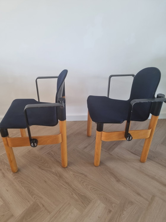 Image 1 of 2 vintage Thonet Flex design Gerd Lange chairs from the 70s/80s