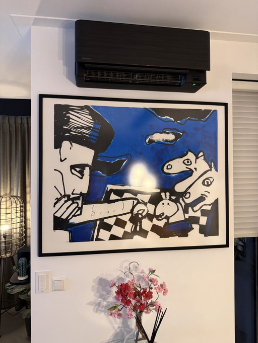 Herman Brood - Color screen print CHESS - Hand-signed – schilderijen tekeningen, Paper (photo 2 of 5)