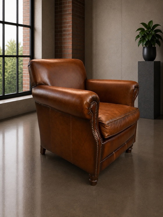 Muylaert Fauteuil, Cuir, Marron (photo 3 sur 9)
