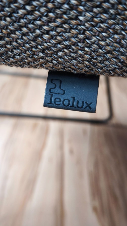 Leolux Mara – Set di 4 Sedie da pranzo di design – Pelle Senso Chocolat
