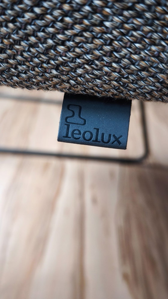 Sedia di design Leolux Mara – Pelle Senso „Chocolat“ – Christian Werner – Sedie da pranzo, Leather, Metal (photo 6 of 7)
