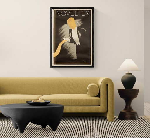 Noveltex – 1950 Original Vintage Advertising Poster by Severo Pozzati – Mid-Century Modern – 97x67.5 cm