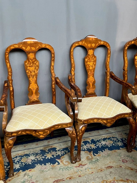 Set composto da due poltrone e sei sedie del XVIII secolo. – Sedie da pranzo, Wood (photo 6 of 9)