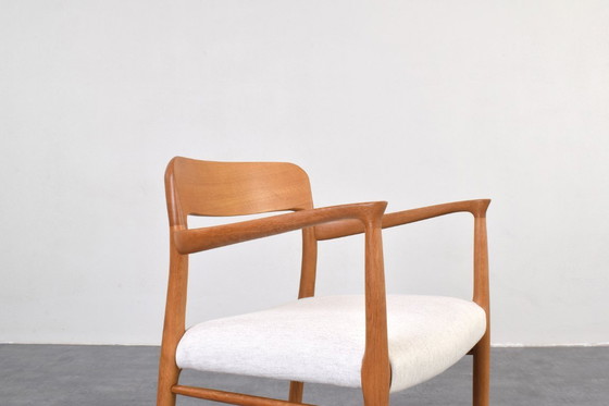 Image 1 of Dänischer Esszimmerstuhl Modell 56 aus der Mitte des 20. Jahrhunderts von Niels O. Møller für J.L. Møllers, 1950er Jahre