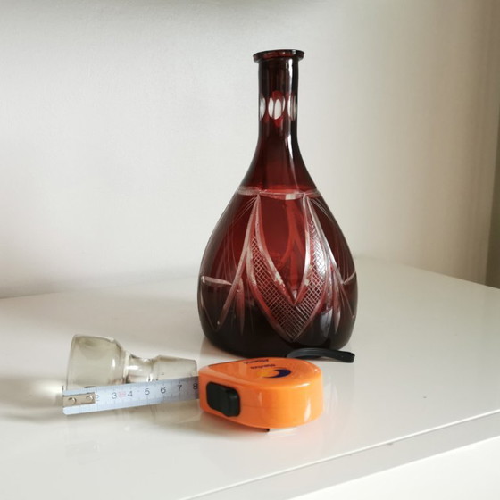 Image 1 of DECANTER IN CRISTALLO TAGLIATO