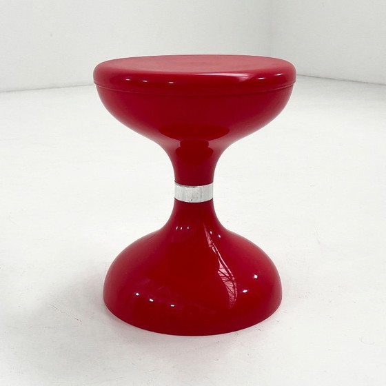 Image 1 of Red Americano Space Age Stool from Biemme Bologna, 1970s