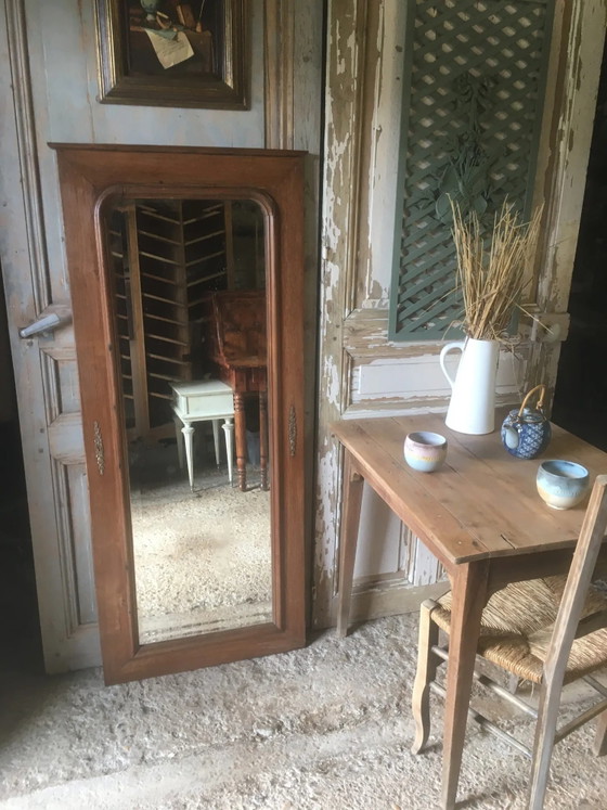 Miroir biseauté en chêne (photo 10 of 11)