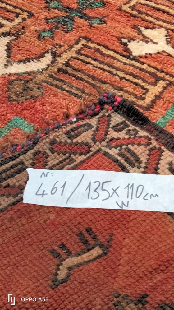 Image 1 of Tapis berbère en laine noué à la main 135 x 110 cm