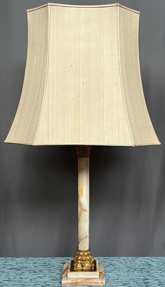 Large Empire style lamp. – Table lamps, Marble (photo 5 of 5)