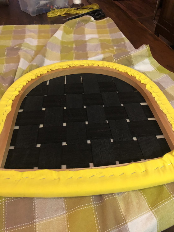 Image 1 of Zwei Giorgetti-Fauteuils aus Gurtband 