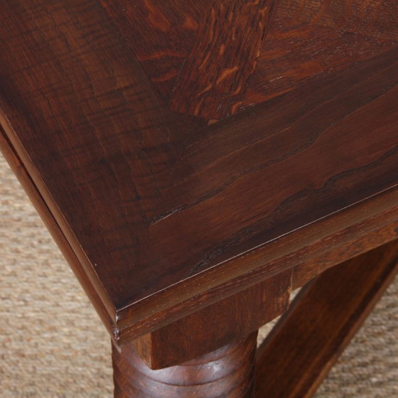 Image 1 of Extendable dining table, French work from the 1940s