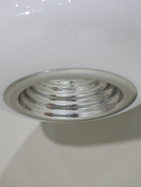 Image 1 of Lampada a sospensione nera e bianca Castiglioni Flos Italia anni '60