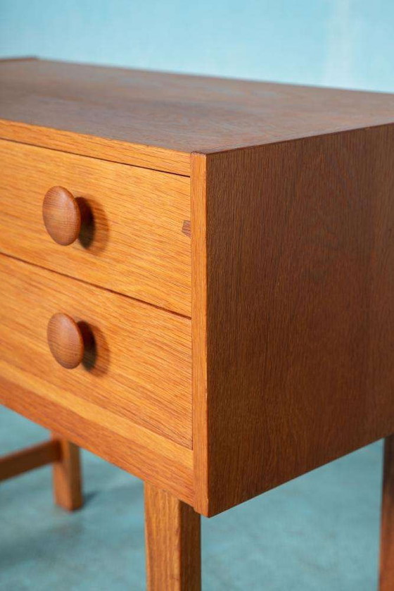 Image 1 of Minimalist chest of drawers oak blond Scandinavian vintage chest