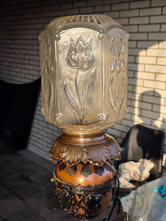 Image 1 of Lámpara victoriana Art Nouveau – Belle Époque 