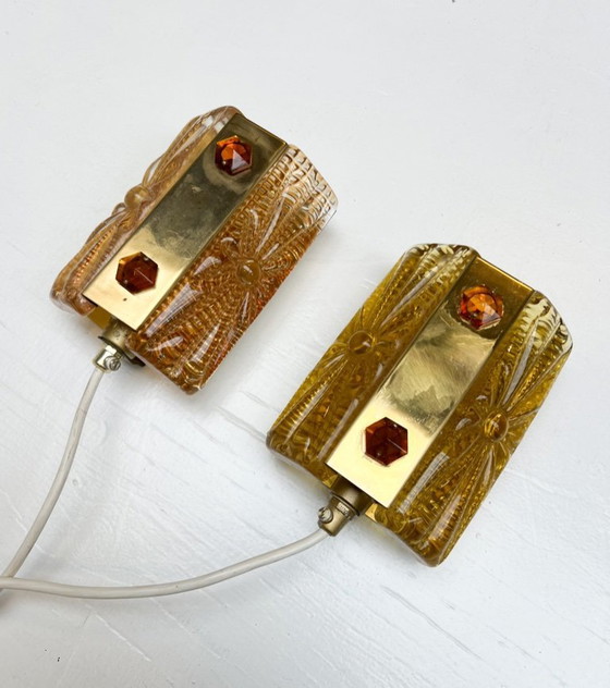 Image 1 of Juego de lámparas de pared danesas Aladdin de Vitrika, años 60