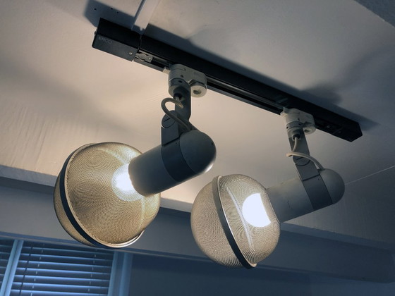 Image 1 of Vintage Ceiling Rail Fixture - Micro Pin Spots - Roger Tallon - Erco - 1975