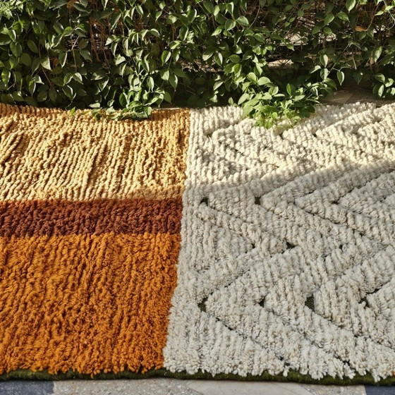 Image 1 of Beni Ourain Marokkaans tapijt, 3x2,5m Berberbruin tapijt, tapijt in aardetinten, terracotta tapijt