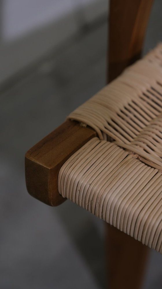 Image 1 of Valbona Lounger – massief teak met handgeweven koord (showroommodel)