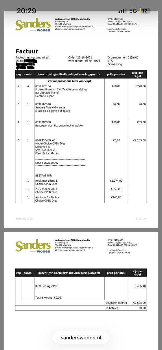 Image 1 of Choice Open sofa Sanders Wonen