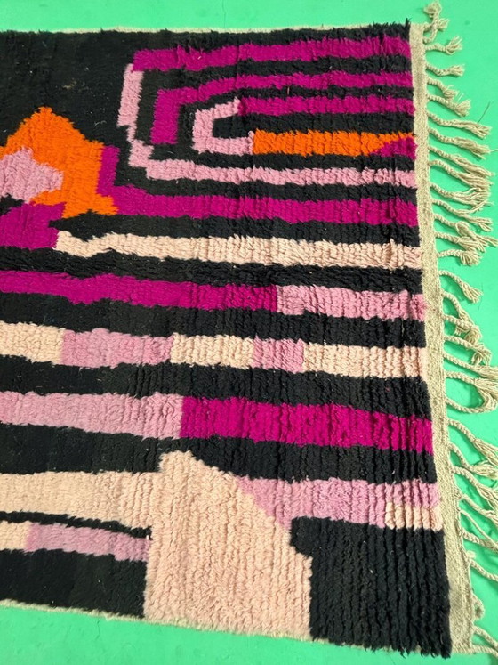 Image 1 of Handmade Moroccan decorated rug 250cm x 150cm