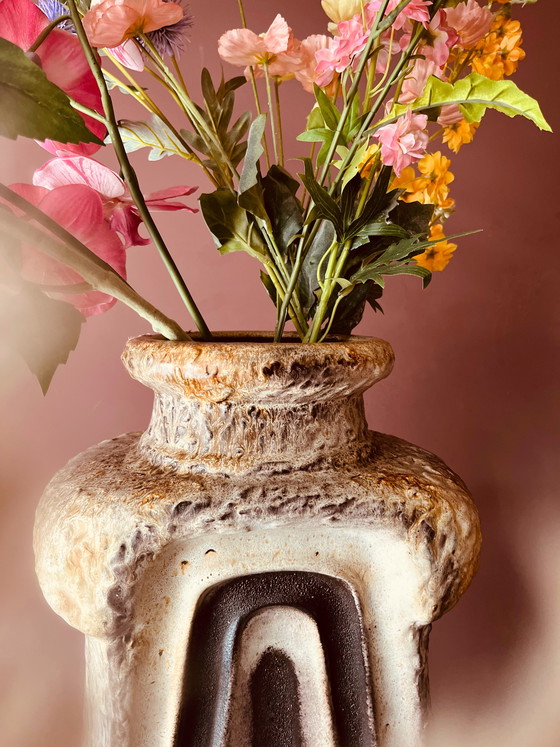 Image 1 of Sculptural Brutalist ceramic vase West Germany