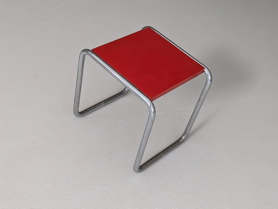 Image 1 of Taburete de cantina Bauhaus B 9 de Marcel Breuer, década de 1930