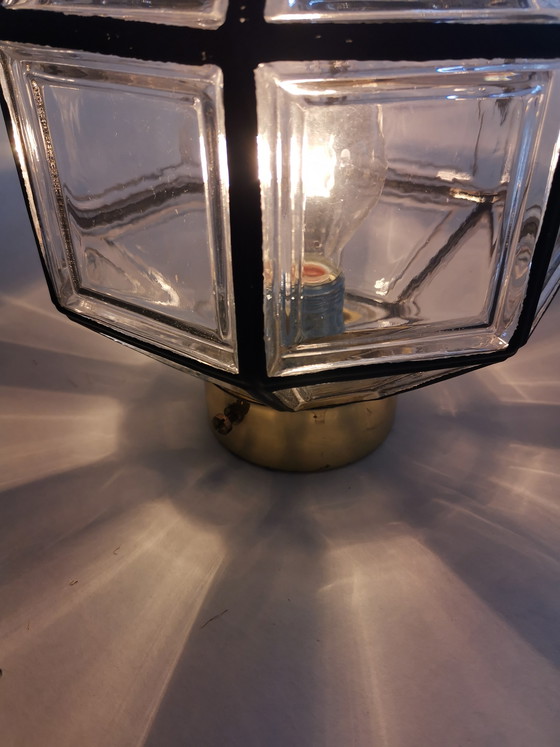 Image 1 of Lámpara de techo estilo Hollywood Regency de los años 70, Glashütte, Limburgo.